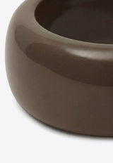 The Frankie Shop Glossy Chunky Bangle Bracelet Green JEFS21164RE/R_THE-447
