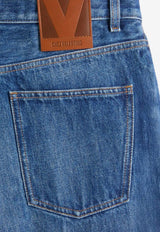 Washed Straight-Leg Jeans