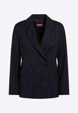Mstonagro Pinstripe Double-Breasted Jacket