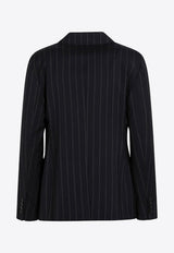 Mstonagro Pinstripe Double-Breasted Jacket