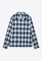 JW Anderson Flannel Check Buttoned Shirt Blue SH0382PG1889/S_JWAND-842