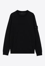 Stone Island Wool Logo Sweater Blue S155100074S00FC/S_STONE-V0020