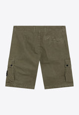 Stone Island Compass Patch Bermuda Shorts Green S15L100019S00WA/S_STONE-V015G
