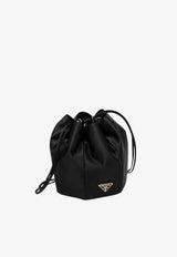 Mini Satin Bucket Bag