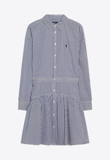 Polo Ralph Lauren Striped Shirt Dress Blue 211B22754001CO/S_POLOR-WF