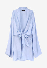 Balenciaga Silk Wrap Dress Light Blue 857327TTN105840_Blue_44824342