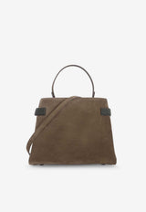 Brunello Cucinelli Suede Leather Top Handle Bag Brown MBDLD2503C8769_PEAT_40000128