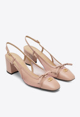 Valet Du Roi 60 Leather Slingback Pumps