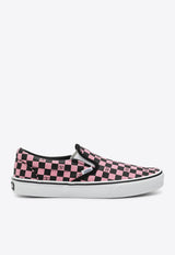 Vlogo Checkerboard-Print Slip-On Sneakers
