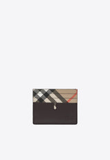 Check Pattern Pop Leather Cardholder