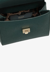 Medium Sicily Leather Top Handle Bag