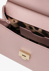 Medium Sicily Leather Top Handle Bag