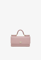 Mini Dauphine Leather Top Handle Bag