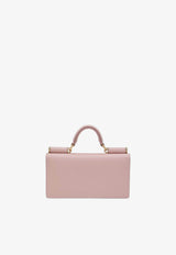 Mini Dauphine Leather Top Handle Bag