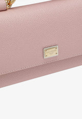 Mini Dauphine Leather Top Handle Bag