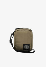 Logo-Patched Messenger Bag