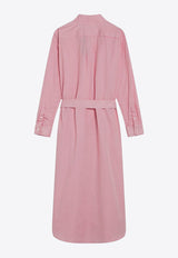 Logo-Embroidered Shirt Dress