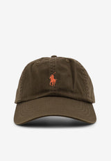 Polo Ralph Lauren Logo Embroidered Baseball Cap Brown 710667709103_CANOPY OLIVE_48136844