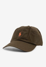 Polo Ralph Lauren Logo Embroidered Baseball Cap Brown 710667709103_CANOPY OLIVE_48136844