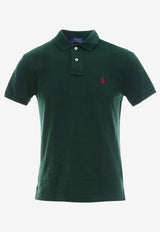 Polo Ralph Lauren Logo Embroidered Polo T-shirt Green 710795080018_COLLEGE GREEN_48136850