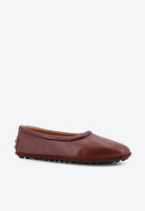 Tod's Studded Leather Ballet Flats Brown XXW04M0KC50SWZS202_Brown_44130048