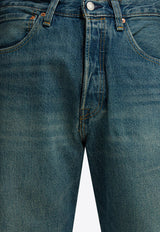 Washed Straight-Leg Jeans