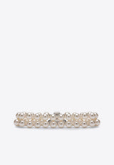 Pearls and Orb Logo Double Bracelet