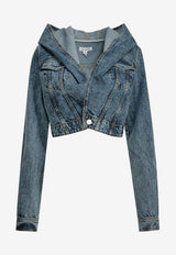 Alaïa Cropped Hooded Denim Jacket Blue AA9V0306T535C524_BLEU NEIGE_48013885