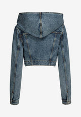 Alaïa Cropped Hooded Denim Jacket Blue AA9V0306T535C524_BLEU NEIGE_48013885