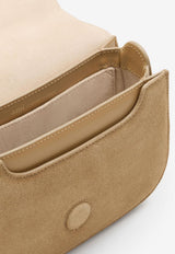 AMI PARIS Paris Paris Suede Top Handle Bag Honey ULL718AL0166A086_MIEL_48013887