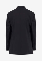 AMI PARIS Single-Breasted Buttoned Blazer Black HBV763WV0194001_Black_48013856