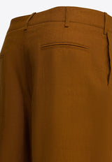 Linen Straight-Leg Pants
