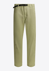 Stitched Straight-Leg Pants