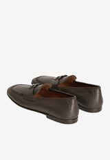 Interlocked-DG Leather Slippers