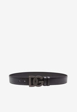 DG-Buckle Leather Belt