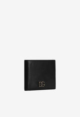 Leather Wallet with Interlocked-DG