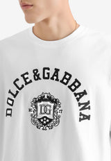 Crewneck T-shirt with Embroidered-Logo