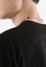 Crewneck T-shirt with Embroidered-Logo