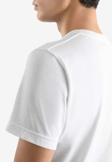 Crewneck T-shirt with Embroidered-Logo