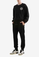 Crewneck Sweatshirt with Logo-Patch