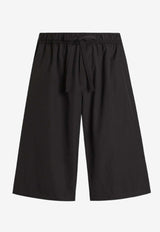 Bermuda Shorts with Embroidered-Logo