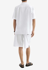 Bermuda Shorts with Embroidered-Logo