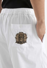 Bermuda Shorts with Embroidered-Logo