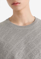 All-Over DG Crewneck Silk Sweater