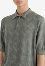 All-Over DG Silk Polo Sweater