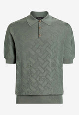 All-Over DG Silk Polo Sweater