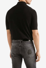 Polo T-shirt with Logo-Patch