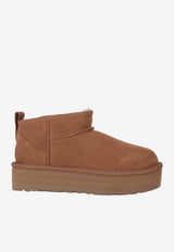 UGG Kids Girls Classic Ultra Mini Platform Boots Brown 1157791K_CHE