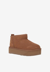 UGG Kids Girls Classic Ultra Mini Platform Boots Brown 1157791K_CHE
