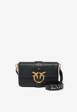 PINKO Love One Slouchy Shoulder Bag Black 105824A0QO_Z99Q